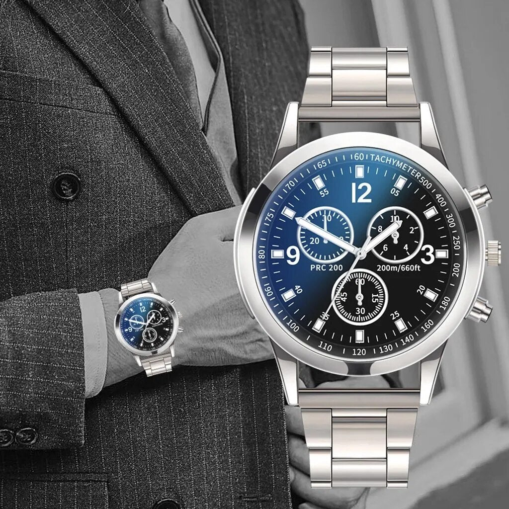 Business Silver Watch for Men